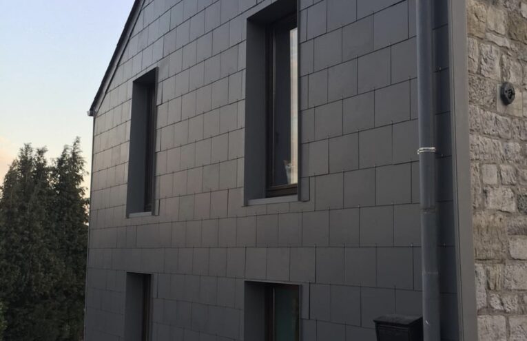 isolation et bardage maison