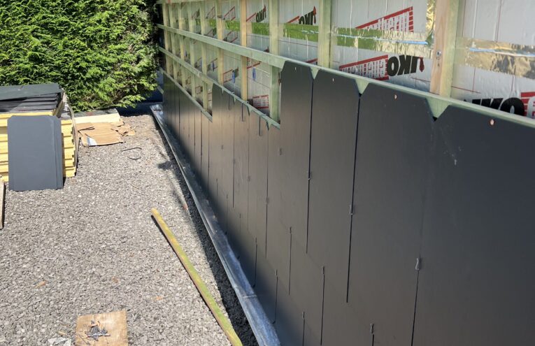 isolation et bardage maison